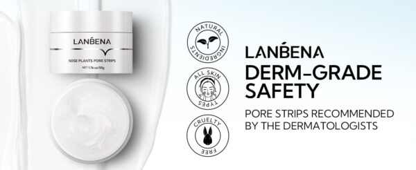 Masque Peel Off Anti-Points Noirs LANBENA - Élimine les Points Noirs du Visage et du Nez