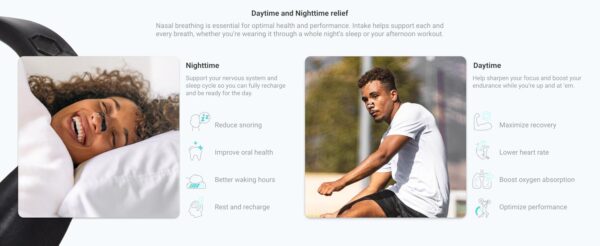 Breathing Nasal Strip Starter Kit (15 Count) - Boost Oxygen Intake, Reduce Snoring, Improve Sleep Quality - Sweat Resistant, Skin Safe Nasal Strips - Extra Strength Snoring Solution