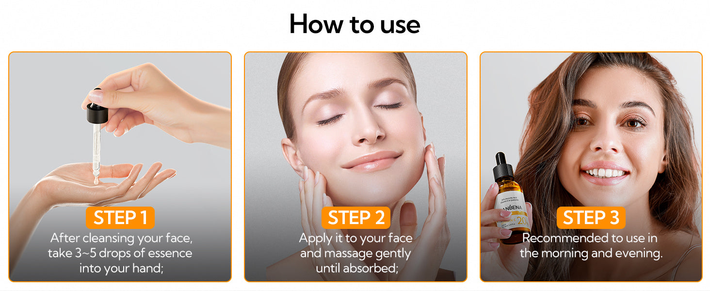 20% Vitamin C Serum For Face, Brightening Skin, Dark Spot Remover, Reduce Wrinkle, Anti Aging Glowing Serum, Facial Moisturizer with Niacinamide, Vitamin E, Hyaluronic Acid, 15 ML/ 0.51 Fl oz