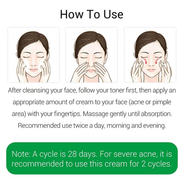 BREYLEE Acne Treatment Cream, Tea Tree Oil Acne Cream for Clearing Severe Acne, Breakout, Remove Pimple and Repair Skin (20ml,0.7oz)