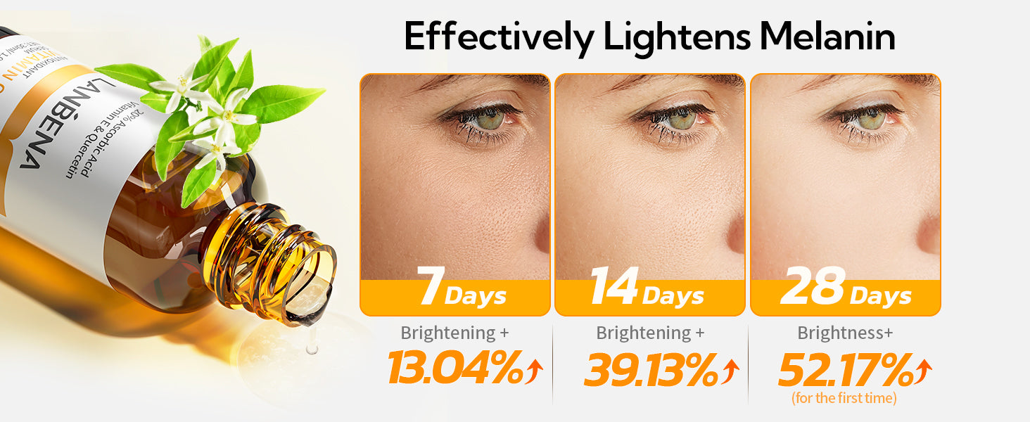 20% Vitamin C Serum For Face, Brightening Skin, Dark Spot Remover, Reduce Wrinkle, Anti Aging Glowing Serum, Facial Moisturizer with Niacinamide, Vitamin E, Hyaluronic Acid, 15 ML/ 0.51 Fl oz