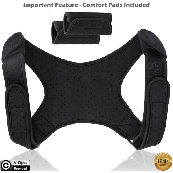 Posture Corrector & Spine Support | Universal Fit Adjustable Upper Back Brace For Clavicle To Support Neck, Back and Shoulder Pain Relief Kyphosis Straightener