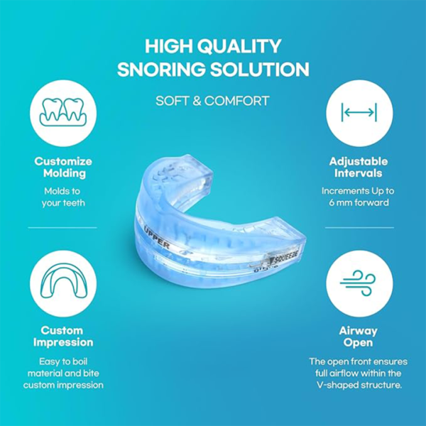 Flexible and adaptable anti-snoring and sleep apnea orthosis