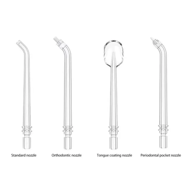 Water Dental Flosser Pick for Teeth: 5 Cleaning Modes Cordless Portable with 4 Heads - Waterproof Flossing Cleaning Picks for Home Travel