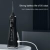 Water Dental Flosser Pick for Teeth: 5 Cleaning Modes Cordless Portable with 4 Heads - Waterproof Flossing Cleaning Picks for Home Travel