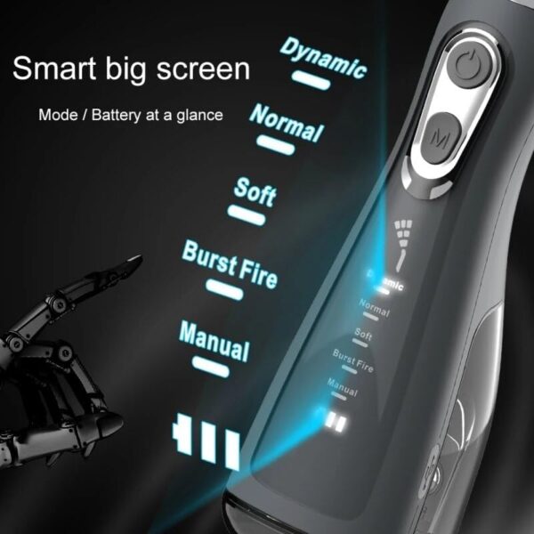 Water Dental Flosser Pick for Teeth: 5 Cleaning Modes Cordless Portable with 4 Heads - Waterproof Flossing Cleaning Picks for Home Travel