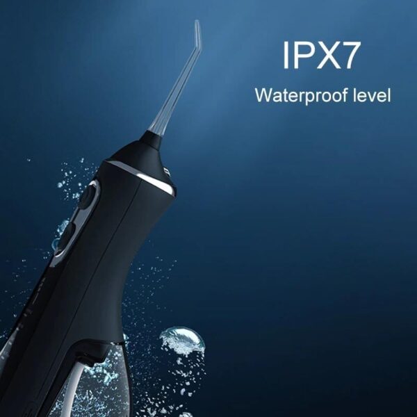 Water Dental Flosser Pick for Teeth: 5 Cleaning Modes Cordless Portable with 4 Heads - Waterproof Flossing Cleaning Picks for Home Travel