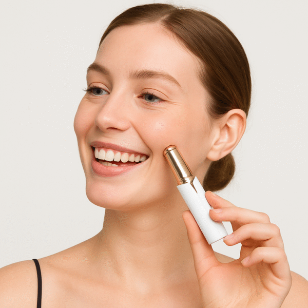 Portable Eyebrow Electric Hair Remover for Women with Led Light, Painless & Safe Eyebrow Epilator