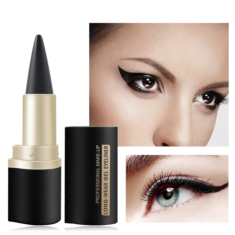 Matte Black 3-dimensional Gel Eyeliner Waterproof Quick-Drying and Long-Lasting