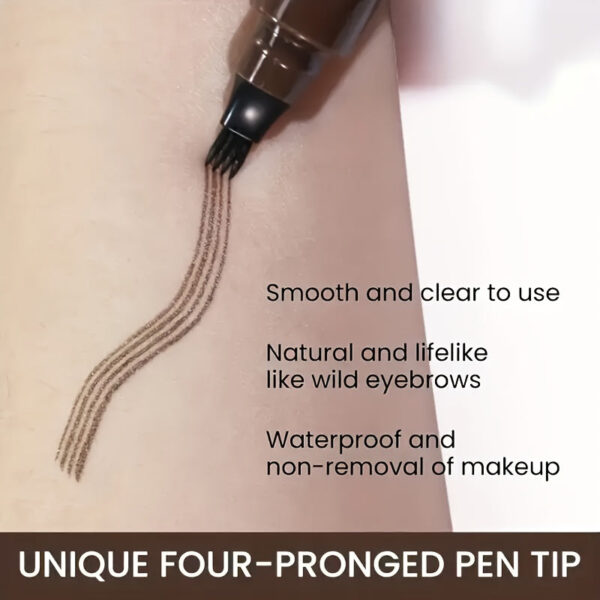 Magic Eyebrow Microblading Pencil Long-Lasting 4-Tip Magic Eyebrow Pencil | Precise Fine Stroke Brow Pen for Natural-Looking Brows