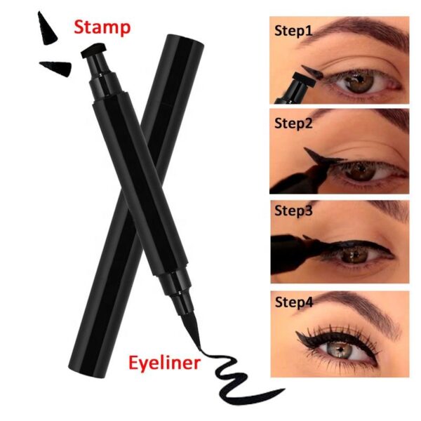 The Latest Makeup Stamp Pattern Waterproof Long Lasting Vegan Fast Dry Private Label Liquid Eyeliner