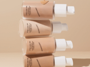 Matte Liquid Foundation in Black Concealer and Brightening Cream for Face Base Makeup - Vegan, Cruelty-Free, Long-Lasting