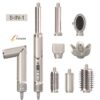 8 in 1 Multi Salon Styler Hair Dryer Brush Set with Folding Handle Auto Curler High Speed Dryer Hot Air Styler