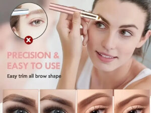 Portable Eyebrow Electric Hair Remover for Women with Led Light, Painless & Safe Eyebrow Epilator