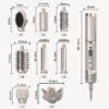 8 in 1 Multi Salon Styler Hair Dryer Brush Set with Folding Handle Auto Curler High Speed Dryer Hot Air Styler