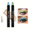 16 Colors Pearlescent Eye Shadow, Color Glitter Waterproof Long-Lasting Eye Makeup Non-smudge Eyeshadow