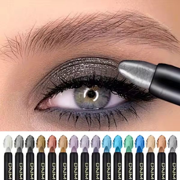 16 Colors Pearlescent Eye Shadow, Color Glitter Waterproof Long-Lasting Eye Makeup Non-smudge Eyeshadow