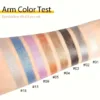 16 Colors Pearlescent Eye Shadow, Color Glitter Waterproof Long-Lasting Eye Makeup Non-smudge Eyeshadow