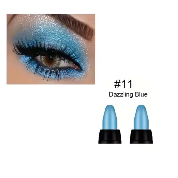 16 Colors Pearlescent Eye Shadow, Color Glitter Waterproof Long-Lasting Eye Makeup Non-smudge Eyeshadow