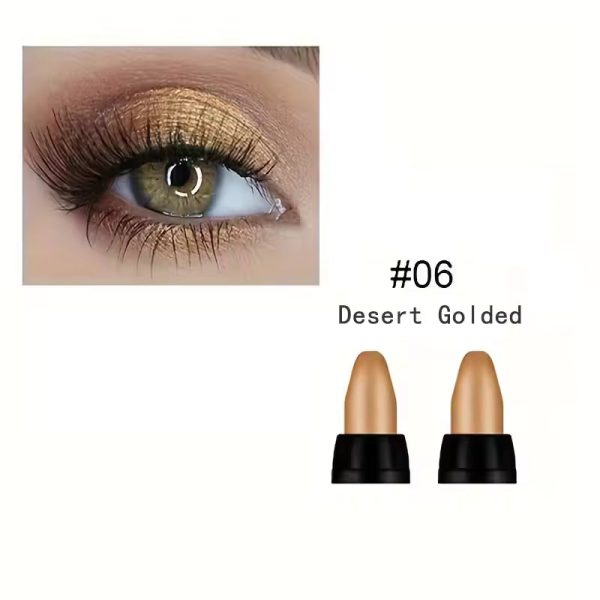 16 Colors Pearlescent Eye Shadow, Color Glitter Waterproof Long-Lasting Eye Makeup Non-smudge Eyeshadow