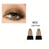 16 Colors Pearlescent Eye Shadow, Color Glitter Waterproof Long-Lasting Eye Makeup Non-smudge Eyeshadow