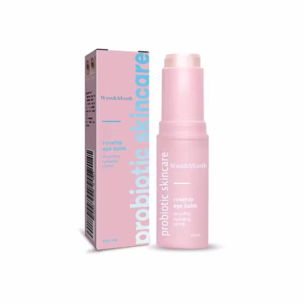 Rosehip Brightening Eye Balm Glowing Repair Under Eye Cream Stick For Instant Wrinkle Eye Bags Dark Circles Puffiness Removal